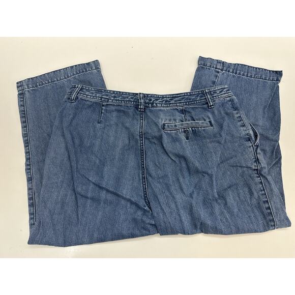Womens Liz Claiborne Blue Audra Denim Capris Size 12 - Picture 8 of 13